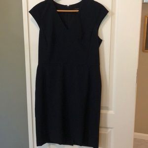 Ann Taylor Navy Sheath Dress